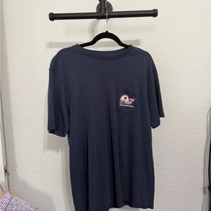 Vineyard Vines Auburn Dark Blue Pocket Tee